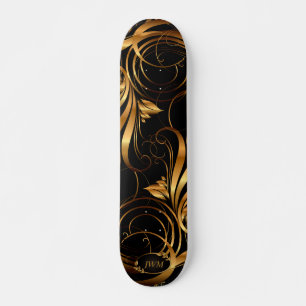 Skateboard Motif d'or