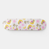 Skateboard Motif D'Ours, Nounours, Mignons Ours, Étoiles (Horz)