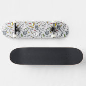 Skateboard Motif d'outils de cuisine (Horz)