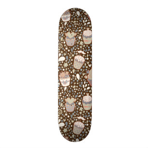 Skateboard Motif doux fait de petits gâteaux savoureux