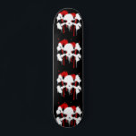 Skateboard Motif Du Crâne Et Des Os<br><div class="desc">Grunge crâne et os imprimé motif sur votre skateboard.</div>