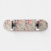 Skateboard Motif du journal londonien (Horz)