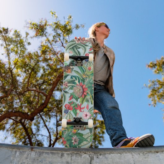 Skateboard Motif du paradis tropical (Extérieur 1)
