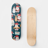 Skateboard Motif du Père Noël (Recto)