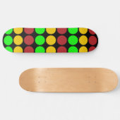 Skateboard Motif du signal d'avertissement du feu de circulat (Horz)