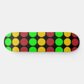 Skateboard Motif du signal d'avertissement du feu de circulat (Horz)
