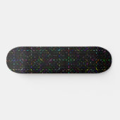 Skateboard Motif électronique de codage technologique coloré (Horz)