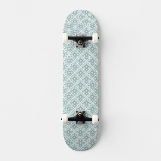 Skateboard Motif embrouillé de trellis (Recto)