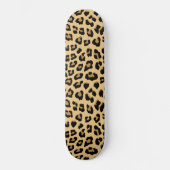 Skateboard Motif Empreinte de léopard mignon (Recto)