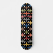 Skateboard Motif en étoile du milieu du siècle moderne (Devant)