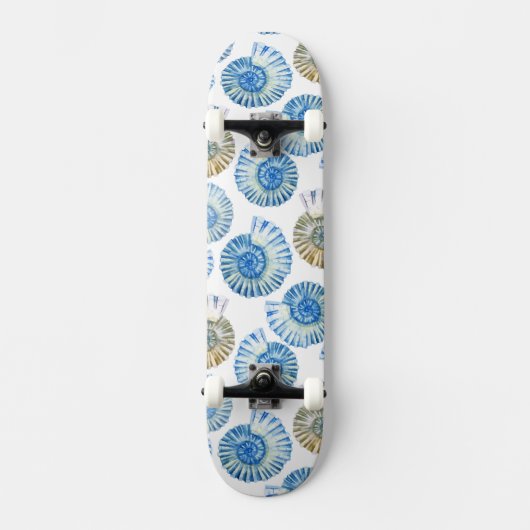 Skateboard Motif en pastel 2 de coquillage (Recto)