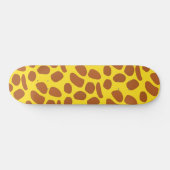Skateboard Motif en peau de girafe jaune mou (Horz)