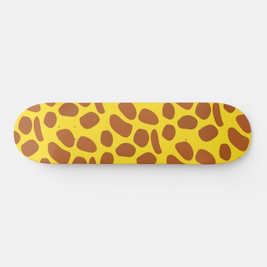 Skateboard Motif en peau de girafe jaune mou (Horz)