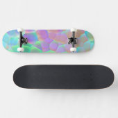 Skateboard Motif en verre holographique, couleurs Iridescente (Horz)