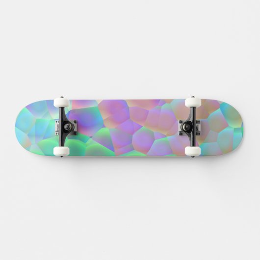 Skateboard Motif en verre holographique, couleurs Iridescente (Horz)