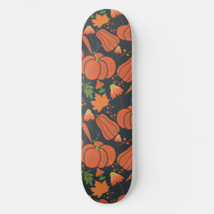 Skateboard Motif et carottes citrouille rouge sans soudure