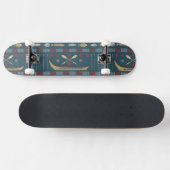 Skateboard Motif ethnique de pêche (Horz)