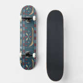 Skateboard Motif ethnique de pêche (Recto)