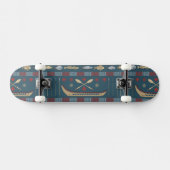 Skateboard Motif ethnique de pêche (Horz)
