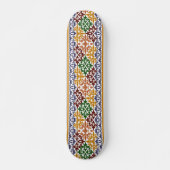 Skateboard motif ethnique élégant (Devant)
