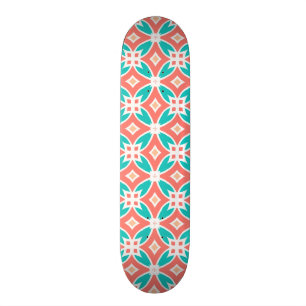 Skateboard Motif ethnique multicolore