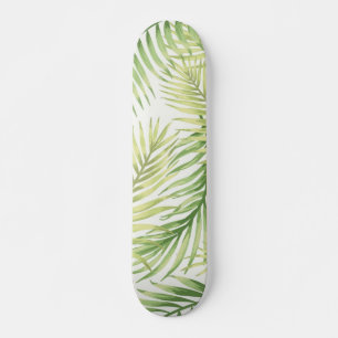Skateboard motif feuille