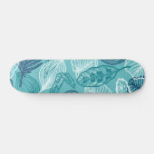 Skateboard motif feuille (Horz)