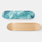 Skateboard motif feuille (Horz)