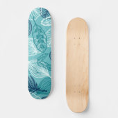 Skateboard motif feuille (Recto)