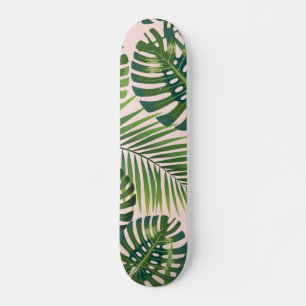 Skateboard motif feuille