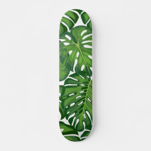 Skateboard motif feuille