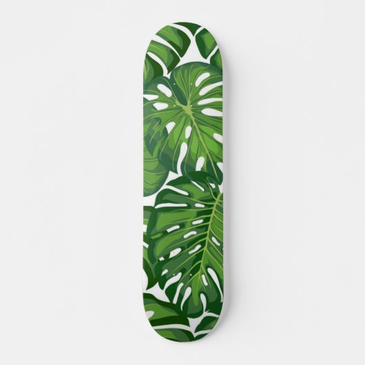Skateboard motif feuille (Devant)