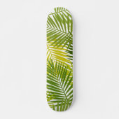 Skateboard motif feuille (Devant)