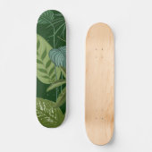 Skateboard motif feuille (Recto)
