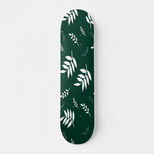Skateboard motif feuille (Devant)