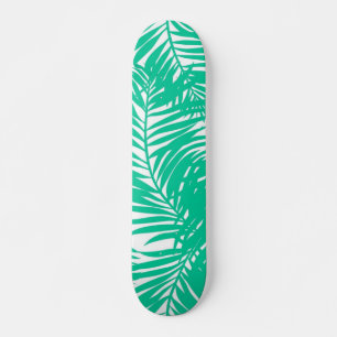 Skateboard motif feuille