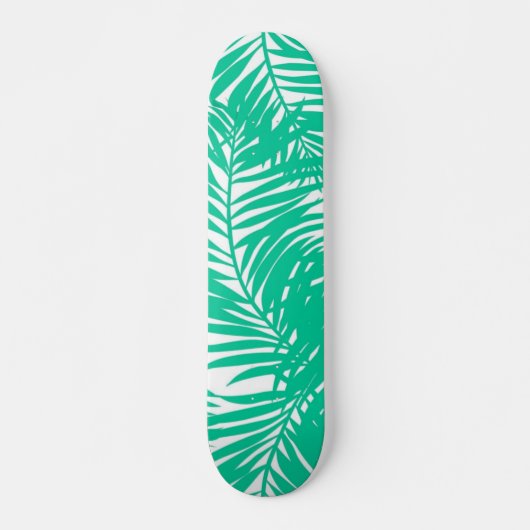 Skateboard motif feuille (Devant)