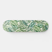 Skateboard Motif Feuille vert tropical (Horz)