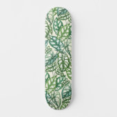 Skateboard Motif Feuille vert tropical (Recto)
