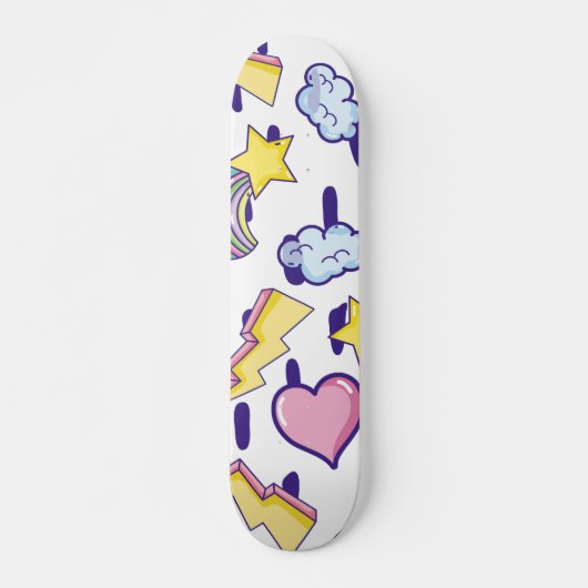 Skateboard Motif fille mignonne (Devant)