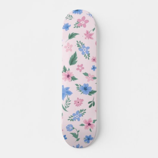 Skateboard Motif floral (Devant)