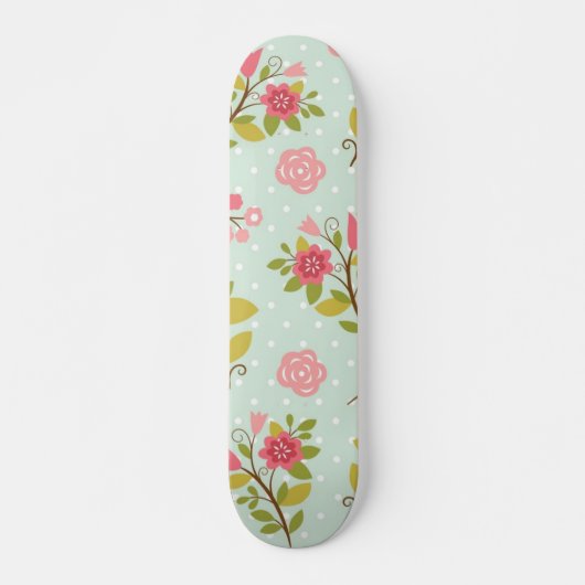 Skateboard Motif floral (Devant)
