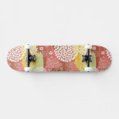 Skateboard Motif floral 2 (Horz)
