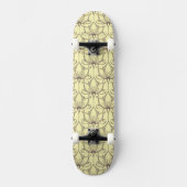 Skateboard Motif floral crème (Recto)