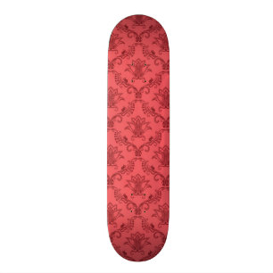 Skateboard Motif floral de damassé