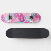Skateboard Motif floral lumineux 2 (Horz)