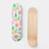 Skateboard Motif floral tropical d'été de jaune moderne de (Recto)