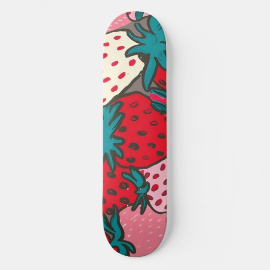 Skateboard Motif Fraise (Recto)