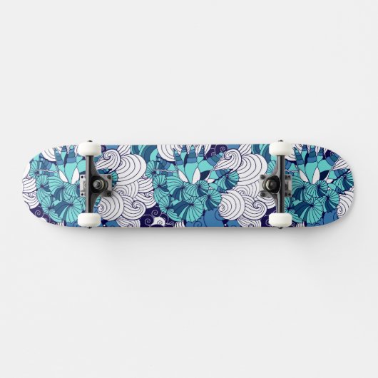 Skateboard Motif génial de coquillage (Horz)