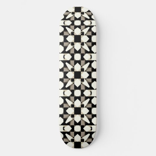 Skateboard Motif géométrique abstrait (Recto)